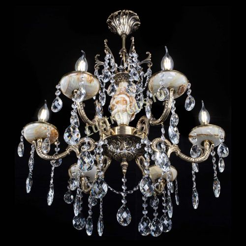 Люстра бронзовая Оникс №6/2 баден в Самаре Гусь Хрустальный