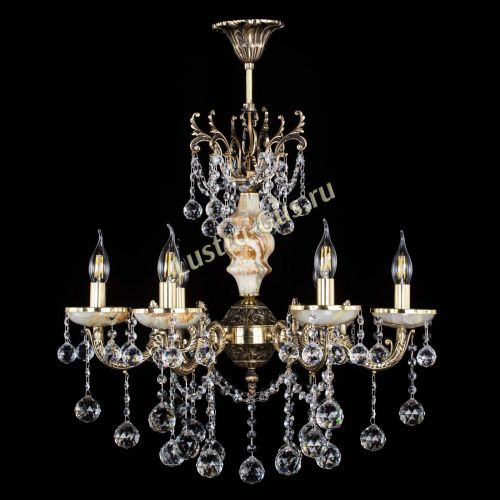 Люстра бронзовая Оникс №6/2 шар в Самаре Гусь Хрустальный