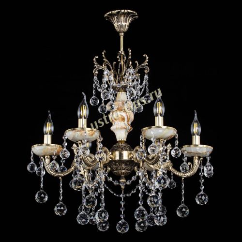 Люстра бронзовая Оникс №6/2 шар в Самаре Гусь Хрустальный