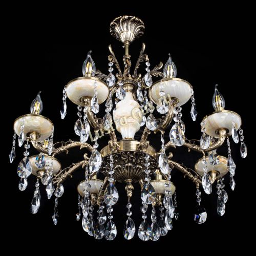 Люстра бронзовая Оникс №8/1 лучик в Самаре Гусь Хрустальный