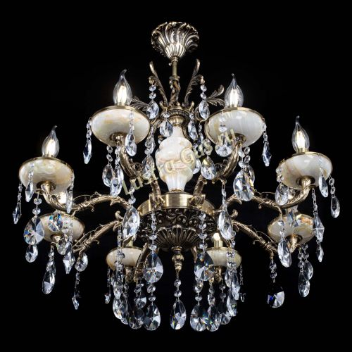 Люстра бронзовая Оникс №8/1 лучик в Самаре Гусь Хрустальный