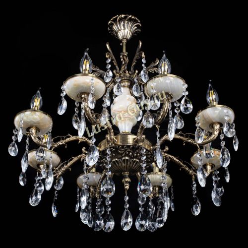 Люстра бронзовая Оникс №8/1 журавлик в Самаре Гусь Хрустальный