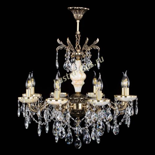 Люстра бронзовая Оникс №8/2 баден в Самаре Гусь Хрустальный