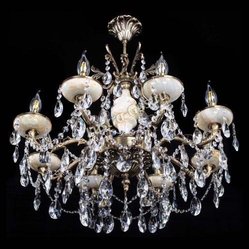 Люстра бронзовая Оникс №8/2 лучик в Самаре Гусь Хрустальный