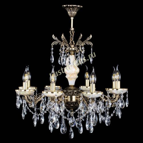 Люстра бронзовая Оникс №8/2 журавлик в Самаре Гусь Хрустальный