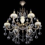 Люстра бронзовая Оникс белый №6/1 шар в Самаре Люстра бронзовая Оникс белый №6/1 шар в Самаре