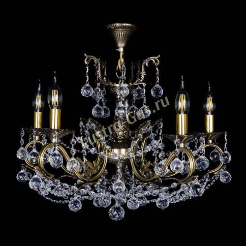 Бронзовая люстра Валери №5 шар в Самаре Гусь Хрустальный