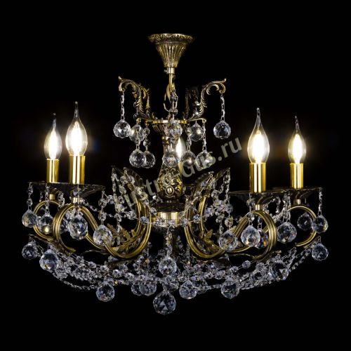 Бронзовая люстра Валери №5 шар в Самаре Гусь Хрустальный