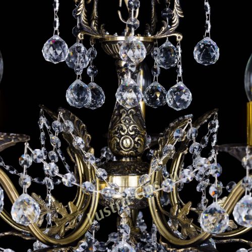 Бронзовая люстра Валери №5 шар в Самаре Гусь Хрустальный