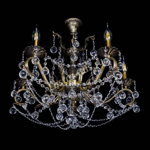 Бронзовая люстра Валери №5 шар в Самаре Гусь Хрустальный