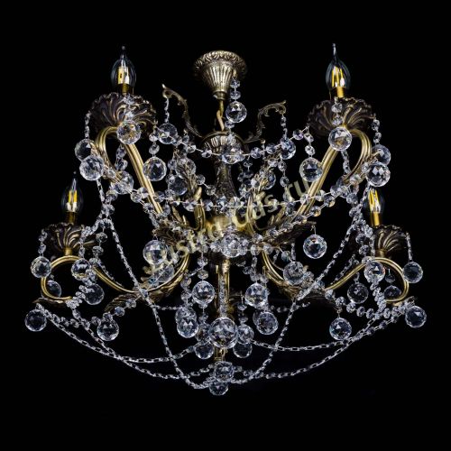 Бронзовая люстра Валери №5 шар в Самаре Гусь Хрустальный