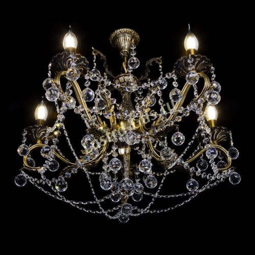 Бронзовая люстра Валери №5 шар в Самаре Гусь Хрустальный