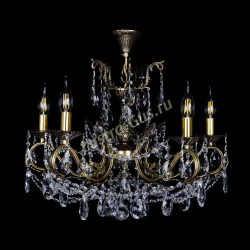 Бронзовая люстра Валери №5 журавлик в Самаре Гусь Хрустальный