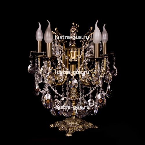 Бронзовая настольная лампа Луиза в Самаре Гусь Хрустальный