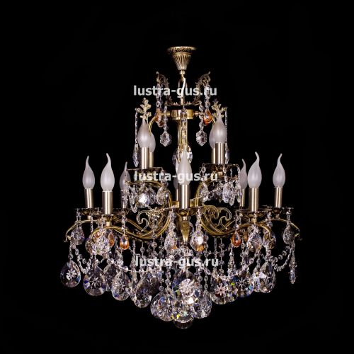 Люстра бронзовая Мелания №12 в Самаре Гусь Хрустальный