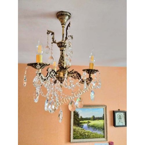 Люстра бронзовая Мелания №3 в Самаре Гусь Хрустальный