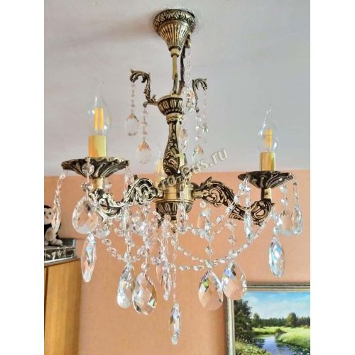 Люстра бронзовая Мелания №3 в Самаре Гусь Хрустальный