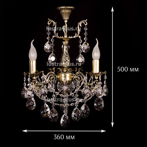 Люстра бронзовая Мелания №3 в Самаре Гусь Хрустальный