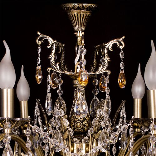 Люстра бронзовая Мелания №6/2 в Самаре Гусь Хрустальный