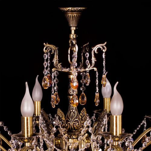 Люстра бронзовая Мелания №8/2 в Самаре Гусь Хрустальный