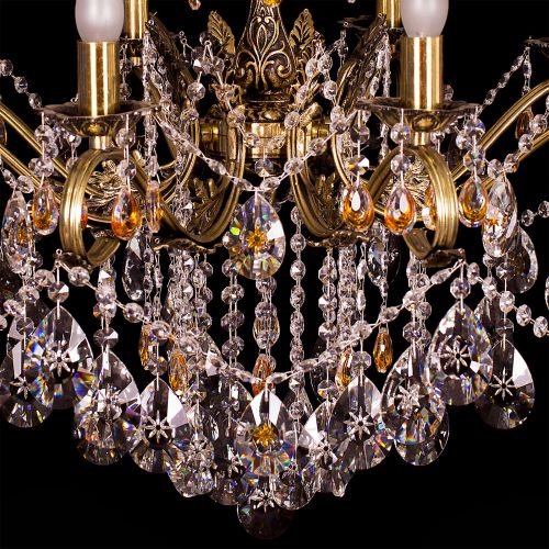 Люстра бронзовая Мелания №8/2 в Самаре Гусь Хрустальный