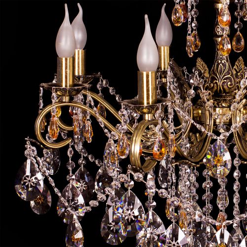 Люстра бронзовая Мелания №8/2 в Самаре Гусь Хрустальный