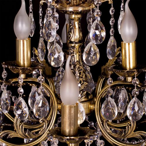 Люстра бронзовая Мелания №9 в Самаре Гусь Хрустальный