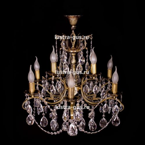 Люстра бронзовая Мелания №9 в Самаре Гусь Хрустальный