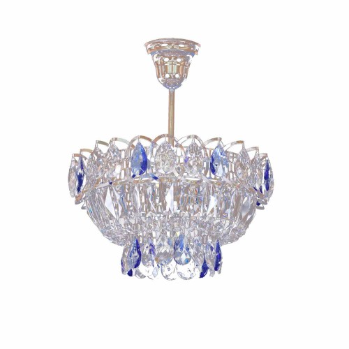 Люстра Катерина 1 лампа подвесная цветная в Самаре Гусь Хрустальный