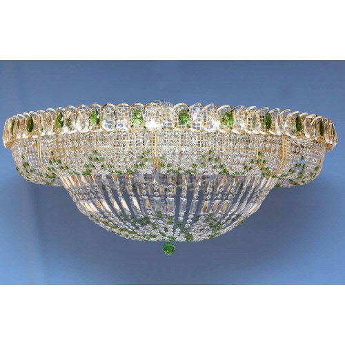 Люстра Кольцо 1000 мм Купол цветная в Самаре Гусь Хрустальный