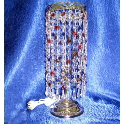 Лампа настольная Анжелика Меланж Карандаш в Самаре Гусь Хрустальный