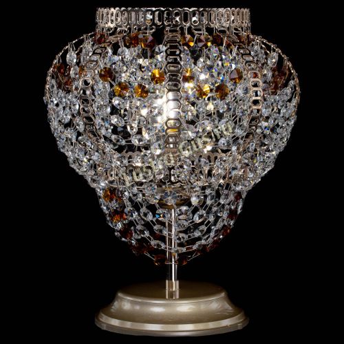 Настольная лампа Альфа №1 чайная в Самаре Гусь Хрустальный