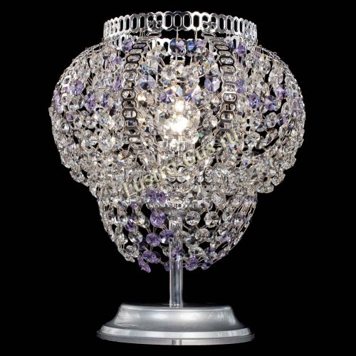 Настольная лампа Альфа №1 фиолетовая в Самаре Гусь Хрустальный