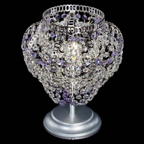 Настольная лампа Альфа №1 фиолетовая в Самаре Гусь Хрустальный