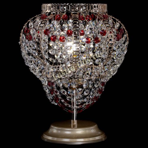 Настольная лампа Альфа №1 красная в Самаре Гусь Хрустальный