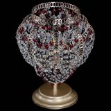 Настольная лампа Альфа №1 красная в Самаре