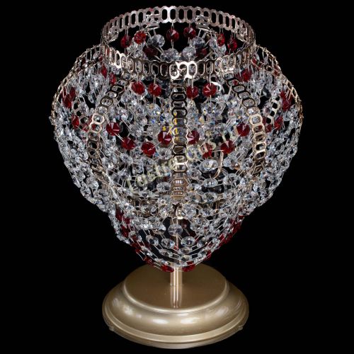 Настольная лампа Альфа №1 красная в Самаре Гусь Хрустальный