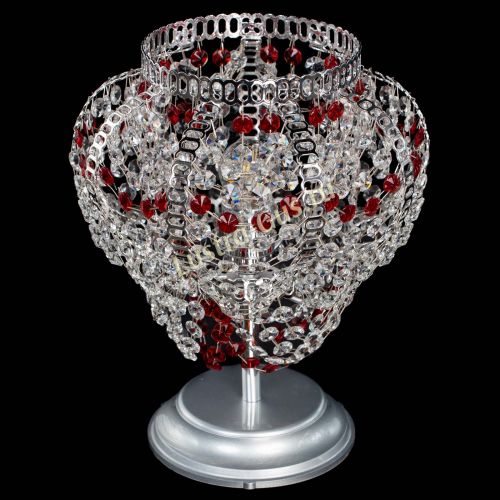 Настольная лампа Альфа №1 красная в Самаре Гусь Хрустальный