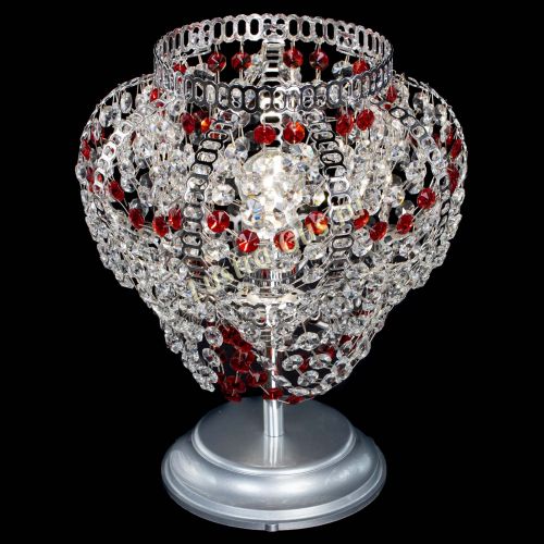 Настольная лампа Альфа №1 красная в Самаре Гусь Хрустальный