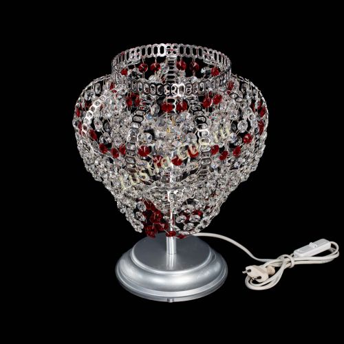 Настольная лампа Альфа №1 красная в Самаре Гусь Хрустальный