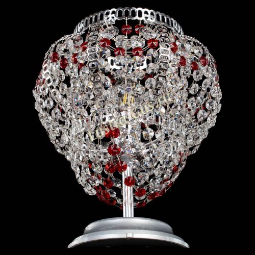 Настольная лампа Альфа №1 красная в Самаре Гусь Хрустальный