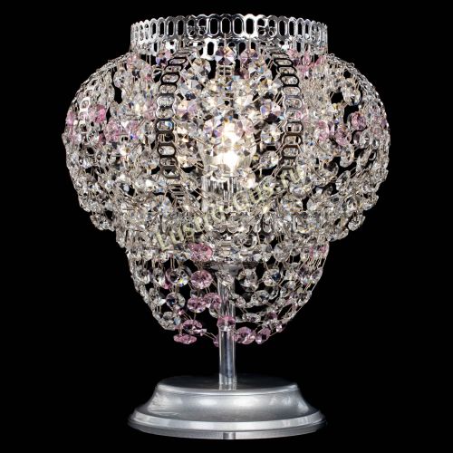 Настольная лампа Альфа №1 розовая в Самаре Гусь Хрустальный