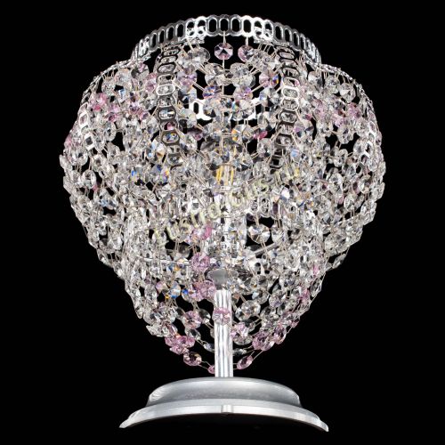 Настольная лампа Альфа №1 розовая в Самаре Гусь Хрустальный