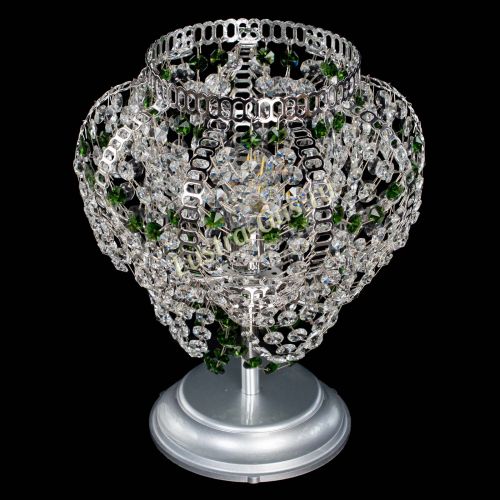 Настольная лампа Альфа №1 зеленая в Самаре Гусь Хрустальный