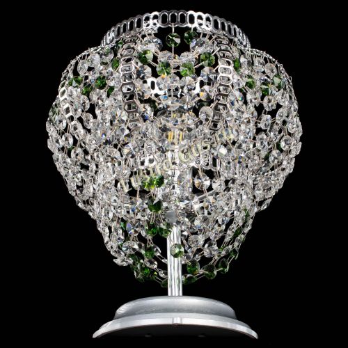 Настольная лампа Альфа №1 зеленая в Самаре Гусь Хрустальный