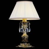 Бронзовая настольная лампа Антик №1 Баден с абажуром в Самаре