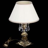 Бронзовая настольная лампа Антик №1 Баден с абажуром в Самаре