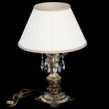 Бронзовая настольная лампа Антик №1 Лучик с абажуром в Самаре Бронзовая настольная лампа Антик №1 Лучик с абажуром в Самаре