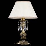 Бронзовая настольная лампа Антик №1 Журавлик с абажуром в Самаре