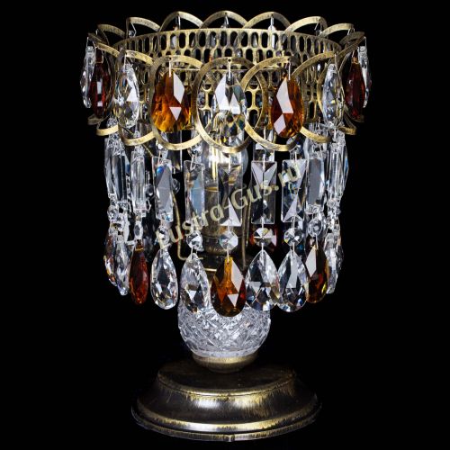 Настольная лампа Астра №1 под бронзу Чайная в Самаре Гусь Хрустальный